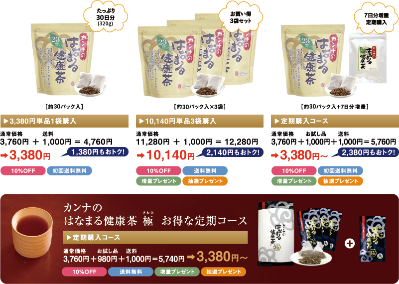 17852円 【在庫処分】 カンナのはなまる健康茶 400g × 6個セット